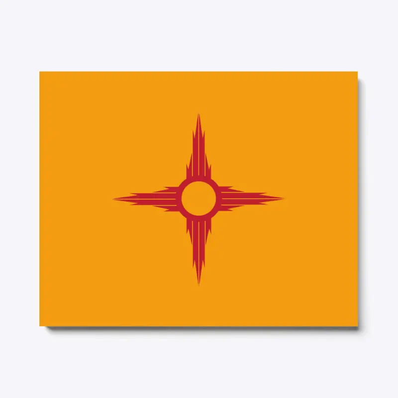 Spiked Zia Symbol Print