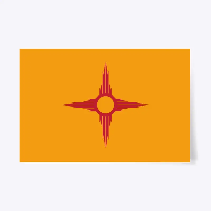 Spiked Zia Symbol Print