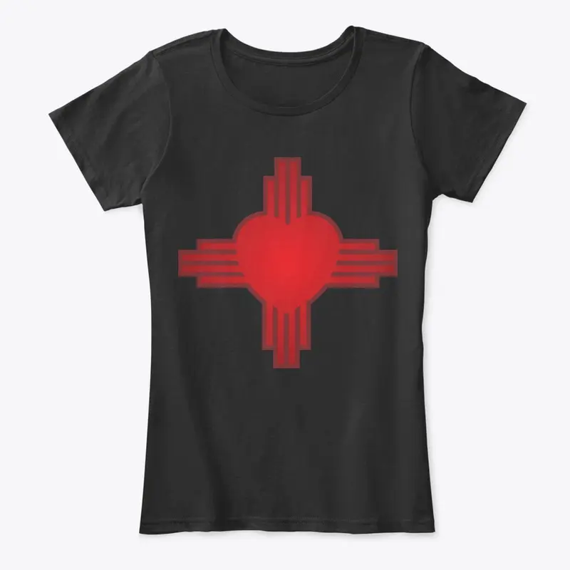 New Mexico Love Zia Heart